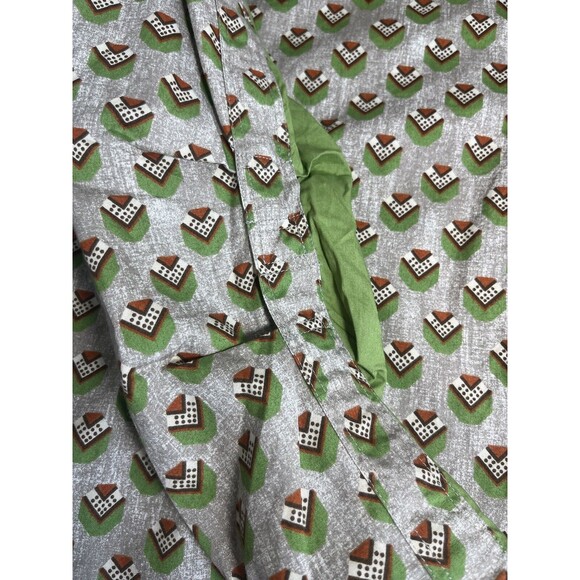 Men’s Hugo Boss Button Up Green Print Long Sleeve Size Large - Picture 5 of 9